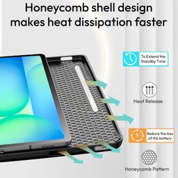 Robustrion Case for Samsung Galaxy Tab S10 FE Plus 13.1 inch Cover Case with [Pencil Holder] [Soft Flexible Case] for Samsung Tab S10 FE Plus 13.1 inch Tablet [Auto Sleep Wake Support] - Black image 4
