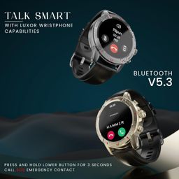 HAMMER Luxor 1.45" AMOLED Display Round Dial Smart Watch with BT Calling, 100+ Sports Modes, Always on Display, Health Tracking, Music Control (Gold) image 3