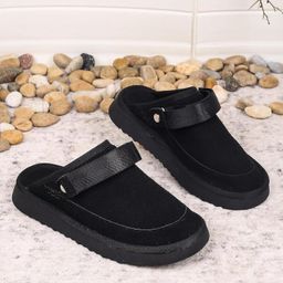 calandis ™ Clogs Slippers Fashionable PU Suede Leather for Indoor Outdoor House Sandals 39 | Sandals & Flip Flops | Womens Shoes image 4