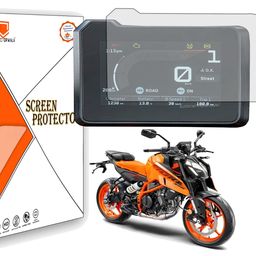 protectorwala Screen Guard Compatible for Ktm Duke 390 Gen 3 / Speedometer Screen Protector for Touch Display Gps Music Infotainment System Flexible 9h+ Protector Anti Shock Edge to Edge Fitting image 1
