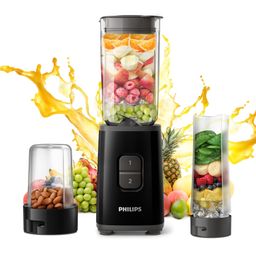 Philips HR2603/90 Mini Blender Mixer Grinder | Smoothie Maker | 350W Power | 3-Jar Capacity | With Variable Speed Control | Perfect for Smoothies, Mixing & More image 1