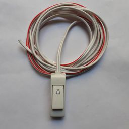 Hanging Bell Switch (Non Modular) Color- White with 1.5 Meter Wire Complete Set of 1 image 1
