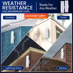 good story 5GHz Wireless Bridge - 2 Units Bridge Kit Pre-Configured - Long Range High Gain P2P 5Km( 2Pack ) image 5