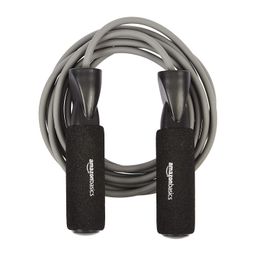 amazon basics Polyvinyl Chloride, Polypropylene Standard Jump Rope, Grey image 1