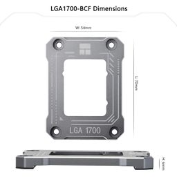 Thermalright intel12th 13th generation LGA1700 anti-bending buckle,curved pressure plate,CPU fixing buckle,CPU stress bending correction fixer, fully fitted and fixed without trace installation (gray) image 4