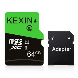 KEXIN 64GB Micro SD Card with SD Adapter, microSDXC UHS-I C10 U1 Memory Card, 80MB/s Read 12MB/s Write, Full HD High Speed TF Card for Smartphone, Tablet, Action Camera, Drone, Game Console (1 Pack) image 1