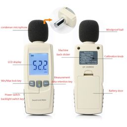 FeiYeup Noise Meter Decibel Meter Digital Sound Level Meter Portable SPL- Meter 30dB to 130dB LCD-Display for Home Factories School Office image 2
