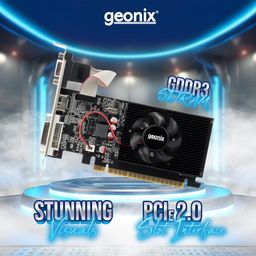 GEONIX GEFORCE GT 730LP 4GB DDR3 Graphic Card | 64bit Dual Slot | Multiple Outputs- VGA, HDMI, DVI | Support PCI-e2 Profile image 5
