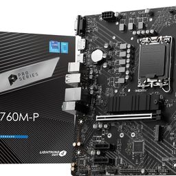 MSI PRO B760M-P DDR4 ProSeries Motherboard (Supports 12th/13th Gen Intel Processors, LGA 1700, DDR4, PCIe 4.0, M.2, Gbps LAN, USB 3.2 Gen2, mATX) image 1
