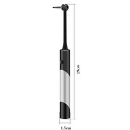 House of Quirk Electric Floss Smart Flosser for Teeth Cleaning, Cordless Dental flosser With 50 Replace Thread Head (Black/Silver) image 5
