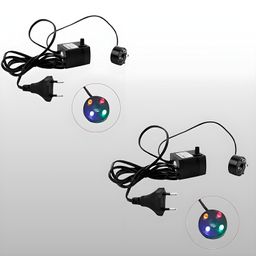 generic LED Mist Maker Fogger with 4-Colour Lights, Electric Water Fountain Pump, EU Plug image 1