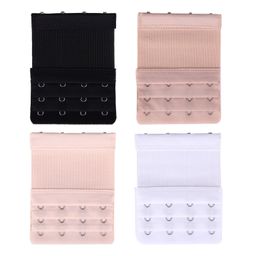 senkary 4 Pieces Bra Extenders 4 Hooks 3 Rows Elastic Bra Strap Extension for Women image 4