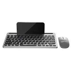 Amazon Basics Wireless Keyboard and Mouse Set with Bluetooth multiconnect, 2.4GHz Receiver,1600 DPI, Smartphone/Tablet Holder, Built in Rechargeable Battery image 5