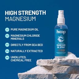 hoop Magnesium Oil Spray | Topical Magnesium Spray For Skin Application | Apply On Feet For Better Sleep, Muscle Recovery | 100 ml image 3