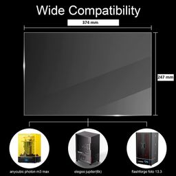 Protomont FEP Transparent Release Film Sheet for MSLA UV Photocuring LCD 3D Printer, ANYCUBIC Photon Mono X, Photon M3 Plus/ELEGOO Saturn, Saturn 2/Phrozen Sonic Mighty (Pack of 1, FEP 260X380mm) image 4