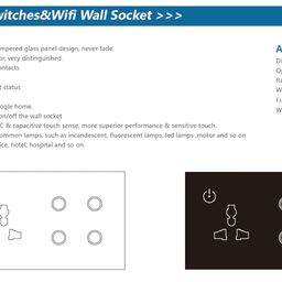 Protium Smart Touch Combo Switch, With Energy monitoring function, Compatible with Alexa, Google Home, IFTTT & Smart life App (4 Gang+1 Socket, White) image 5