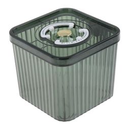 Fridge Organizer Container with Handle with Freshness Timer Lid for Kitchen Small Green image 5