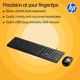 HP KM120 Wired Mouse and Keyboard Combo (AB3D0AA) image 3