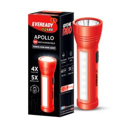 Eveready Apollo DL 20 Flashlight | Torch Cum Emergency Light | Pocket Size | 1 Watt Torch and 1.4 Watt Side Light with Micro USB for Fast Charging | Pack of 2 image 2