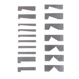 kimllier 17Pcs Angle Plates Block Set, Precision Steel Gauge Block Machinist Tool 1/4 to 45 Degree with Box image 3
