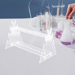 Ladder Straw Rack Test Tube Holder for Chemistry Test Tube Stand Test Tube Display Rack Sampling Tube Holder Pipette Holder Test Tubes Display Rack Test Tube Rack Tubes Rack image 2