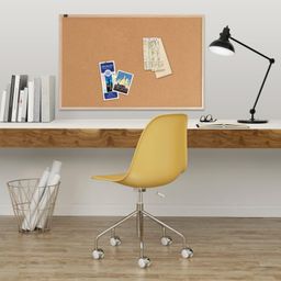 Quartet Oak Cork Frame Bulletin Display Board, 23 x 17 inches image 4