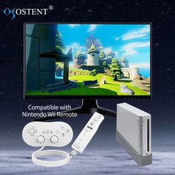 OSTENT Wired Classic Controller Compatible for Nintendo Wii Remote Console Video Game Color White image 2