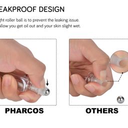 pharcos Classic Amber Glass Roll On Bottles with Black Cap for Essential Oils, Perfumes, Lip Balms, Aromatherapy | Refillable, Reusable & Eco- Freindly Leakproof Bottle - 10 ML (Pack of 6) image 3