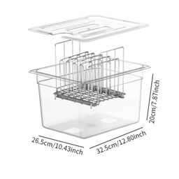calandis Sous Vide Container with Lid and Racks Kit Easy to Use Slow Cooker Container | Cookers & Steamers | Small Kitchen Appliances | Kitchen, Dining & Bar image 4