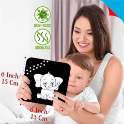 Gurukanth® Premium High Contrast Flash Cards for New Born Children -Educational Black & White 36 Objects | Visual Stimulation and Sensory Development for Infants | Montessori Sensory Card image 4