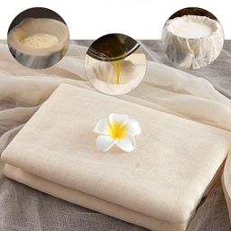 Hian Muslin Cotton Cloth | Food-Grade & BPA-Free | Multi-Purpose Kitchen Tool for Straining, Cheese & Paneer Making, Roti Wrapping, Steaming Momos & Idlis, Filtering & Cooking (1 Meter | 37x37 Inch) image 1