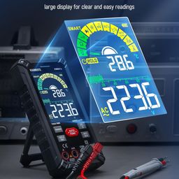 KAIWEETS Multimeter Tester 10000 Counts TRMS, Rechargeable Smart Digital Multimeter with Auto Ranging, Voltmeter Measures Voltage Current Resistance Continuity Duty-Cycle Capacitance Frequency image 5