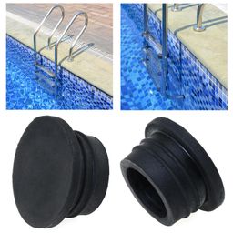 LUORNG 2PCS Pool Step Replacement Plug Pool Step Protector Pool Ladder Bumper Rubber Plug Black Rubber Pool Step Bumper image 5