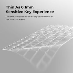 EooCoo Keyboard Cover for 2025 2024-2021 M4 M3 M2 MacBook Air 13.6" 15" A3240 A3113 A2681 A3241 A3114 A2941,Pro 14" 16" M4 M3 M2 M1 A3112 A3185 A3401 A3403 A3186 A2442 Ultra Thin Protector Skin-Clear image 3