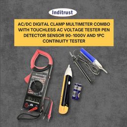 Inditrust Digital Clamp Multimeter DT266 with AC Voltage Tester Pen, 90-1000V, Continuity Tester image 2
