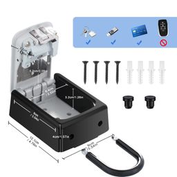 zhege ZHENGE Portable Combination Key Storage Lock Box with Resettable Code image 4