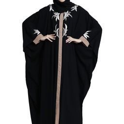 bt - being traditional Women’s Front Open Kaftan with Embroidery Work Made in Nida Matte fabric with Long Sleeves image 2