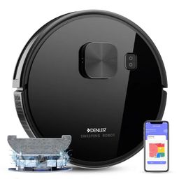 Denler Pro Robot Vacuum Cleaner & Mop | 360 Degree Radar Navigation | Wi-Fi App & Alexa Google Voice Control | 5000PA Suction Power | 180 Mins Run Time | 3000+ Sq. Ft. Coverage | 5000 mAh Battery image 1