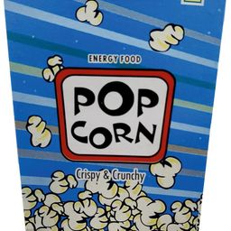 ECOSIP Paper Popcorn Boxes POPCORN CONTAINER EMPTY, BLUE COLOUR (100) image 1