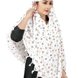 rivaniv Cotton Innovative Stylish Pattern Fancy Long Scarf With Sun Protection Cover Face Driving scarves for Women and Girls | Printed Design | Universal Size | Breathable image 3