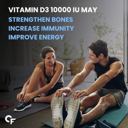 Carbamide Forte Vitamin d3 10000iu | Chewable Vitamin D Tablets | D3 Supplement for Bone & Immunity | Vitamin D3 Supplement for Women & Men | Orange Flavour - 60 Tablets image 5