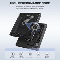 VOOCME External CD DVD Drive, USB C Portable CD/DVD +/-RW Drive/DVD Player with SD Card Reader USB 3.0 USB C Hub CD ROM Burner Compatible with Laptop Desktop PC Windows Linux OS Apple Mac image 5