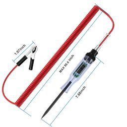 Hetkrishi Test Light Automotive, Automotive Circuit Tester, DC 6V-24V Digital LED Test Light with Portable, Auto Bidirectional Voltage Tester Electric Test Pen with Voltmeter and Probe image 3