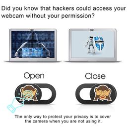 SIREG Webcam Cover Ultra Thin - Web Camera Cover fits Laptop,Tablet,MacBook Pro,Mac Mini, Computer, Smartphone,Protect Your Privacy and Security,Strong Adhesive (Monkey-Black & 3 Pack) image 4