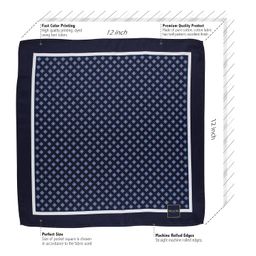 peluche Geometric Square Pocket Square For Men image 4
