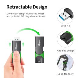 KOOTION 3Pack Pen Drive 64GB USB Flash Drives 3.0 Memory Stick Pendrive with LED Indicato, Ideal Thumb Drive for Data Storage & Backup image 4