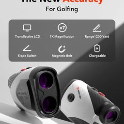 REDTIGER Golf Rangefinder, 1200 Yards Laser with Slope Tech Range Finder, Flag Pole Vibration Lock, 7X Zoom, Rechargeable Rangefinder with Magnetic-Attached image 4