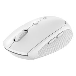 Portronics Toad 30 Wireless Mouse with 2.4 GHz Connectivity, USB Receiver, 6 Buttons, Adjustable DPI, Silicon Grip & Ergonomic Design for PC, Laptop, Mac (White) image 1