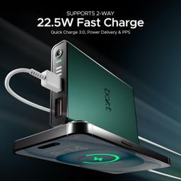 boAt Energyshroom PB300 Pro 10000mAh | Pocket Size Compact Power Bank, Type-C Input (2-Way Port), Pass-Through Charging, Compatible with Tablets, Smartphones, Earbuds, Smartwatch(Emerald Green) image 3