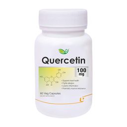 Biotrex Nutraceuticals Quercetin 100mg- 60 Veg Capsules, nutritional supplement, multivitamins, vitamin capsules, for men, women and adults, best health supplements, 0.1 grams image 1
